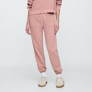NWT GAP Brushed Fleece Joggers Size 2XL XXL Antique Pink Elastic Waist Ankle